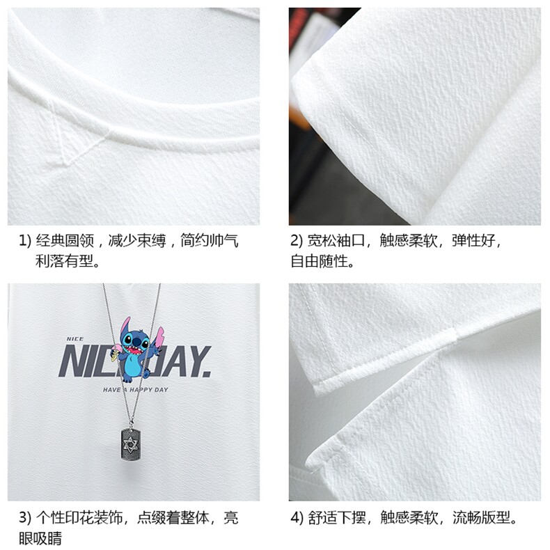 Q11173-P30春夏季七分袖t恤男大码五分袖男短袖中袖展架,男装T恤,电商A040A