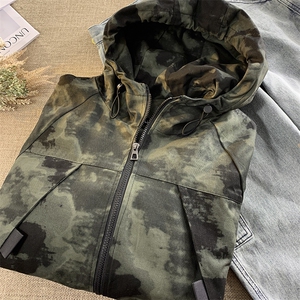 毛毯-美式复古迷彩外套男夏季ins潮牌工装 7035-P78图片