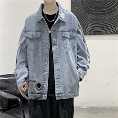 JK629-p70-限价98现货港风大码牛仔ins外套cityboy，女装短外套，星座116