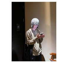 现货网图碎花薄款开衫针织外套打底毛衣B24-P52，男装T恤，星座910-1