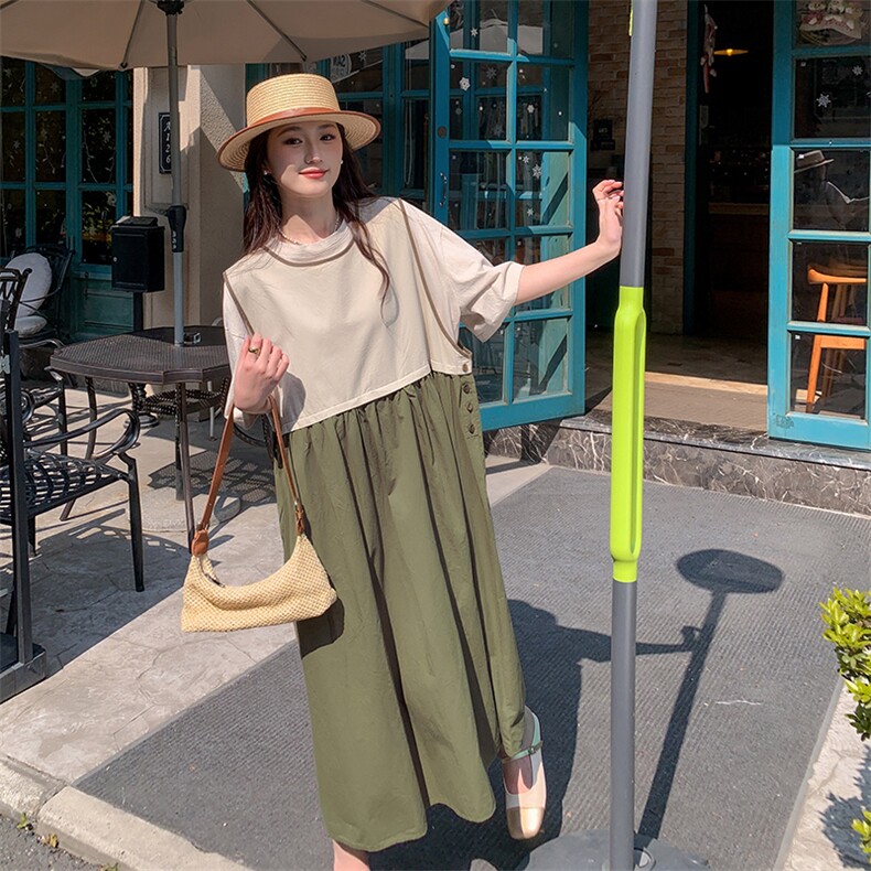 《现货新品》T恤+背心裙两件套套裙，女装套装/套裙，MQ