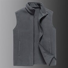 M-8XL男大码立领摇粒绒马甲外套5032-1_9807P40，男装背心/马甲，星座1516-1