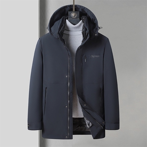 男冬季2023年冬装休闲男装可拆卸白鸭绒加毛羽绒服 MY22261-P190图片