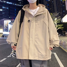 潮流宽松连帽夹克休闲户外冲锋衣A161-CYJK9116-P78，男装夹克，电商A161
