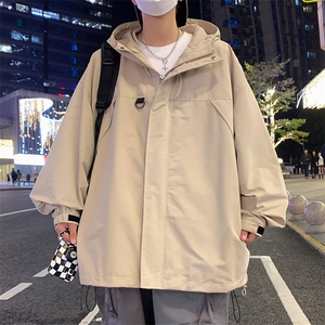 潮流宽松连帽夹克休闲户外冲锋衣A161-CYJK9116-P78图片