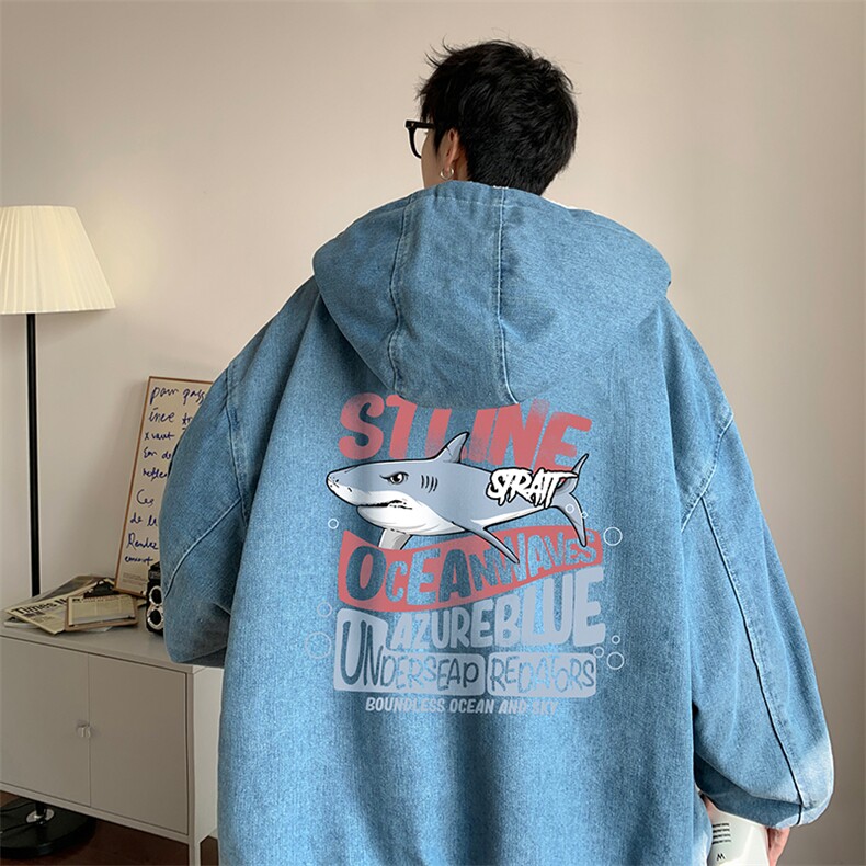 控价158牛仔棉衣男大码加绒羊羔绒牛仔棉服男棉袄 NM53331-P140图片