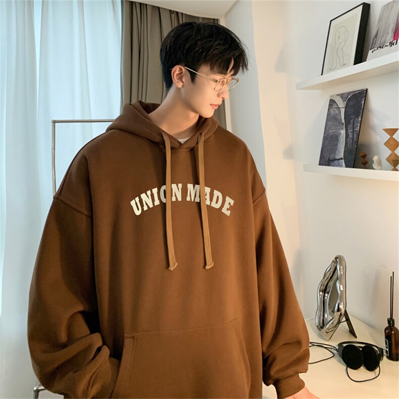 抖音品质23/秋季320G华棉男士连帽大码印花卫衣WYH3254-P45控68,男装卫衣,电商B370