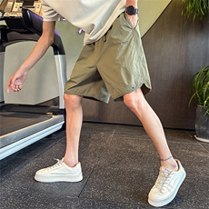 2025新款夏季短裤男宽松直筒速干透气休闲五分裤A313-DK6166-P48，男装休闲裤，电商A313