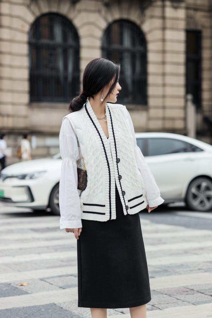 现货羽绒拼接马甲，女装马甲，维多利亚