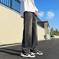 牛仔裤男春夏季2025新款休闲直筒宽松高街美式复古长裤子775-P45，男装牛仔裤，电商A178