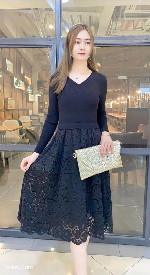 秋冬打底毛衣连衣裙，女装针织衫/毛衣，依伊贝尔 红彬缘