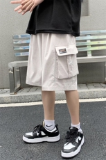 2023夏季新款港风外景宽松多口袋大码五分裤潮流短裤1553-P42，男装休闲裤，星座914-3