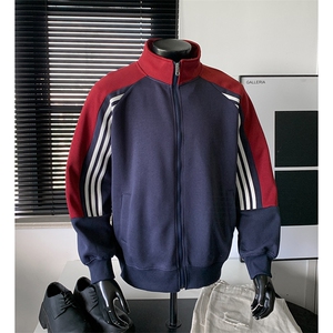 重磅boxy短款全棉450克拉链连帽卫衣套头外套男  RH5362-P55图片