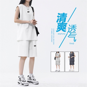 夏季舒适透气清爽百搭休闲套装  TZ83-特批68图片