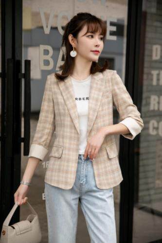 时间单层西装外套，女装西装，英利伊人