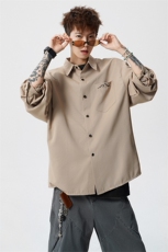 CS1121-特批28控58秋季新款冰丝面料长袖衬衫防晒透气衬衫，男装防晒衣，电商A059