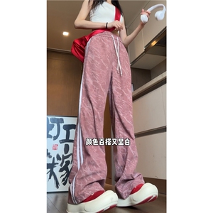秋季新款远动条纹花色灯芯绒宽松休闲裤B315-K24300-特p35控68图片