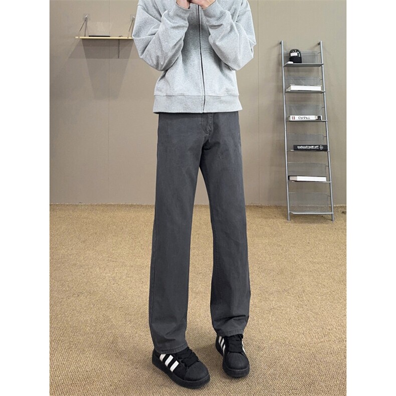 B221美式ins高街暗黑宽松直筒洗褪牛仔裤LK25432-特P45控78，男装牛仔裤，电商B221