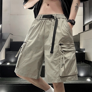 工装短裤男潮牌ins宽松休闲宽松大码中裤五分裤D0601-P48图片