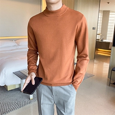 轻熟风男生毛衣半高领针织衫MY631-P35，男装针织衫/毛衣，星座1012-1