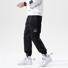 7XL-M加肥加大码休闲工装裤男2023秋季新款宽松大口袋显瘦束脚裤，男装休闲裤，钱塘717(原712)