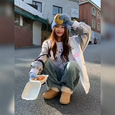 美式蝴蝶刺绣棒球服外套女春秋季甜酷韩系穿搭夹克撞色上衣潮，女装短外套，星座506A