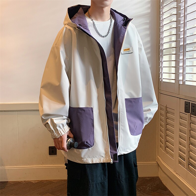！815A-MJ79022-70特2025秋季两面穿上衣外套宽松休闲夹克男,男装夹克,星座815A