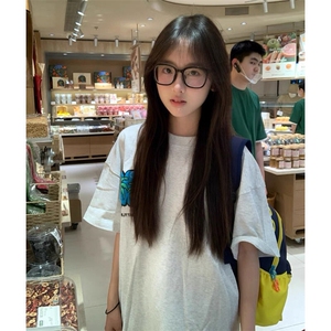 万针全刺绣工艺抖音得物高品质260克重磅纯棉双纱美式高街短袖T恤图片