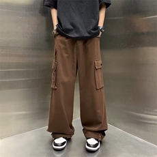 高街ins潮牌小众宽松休闲裤美式街头多口袋机能工装裤K7680-P50，男装休闲裤，星座512-3