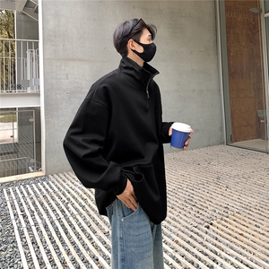 360克重磅冲锋衣内胆半拉链翻领POLO衫高领卫衣男WY77077P65控88图片