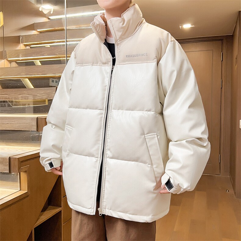冬季加厚男士立领皮棉衣男字母外套棉服棉袄潮流A266-P01-P80,男装棉衣,电商A266