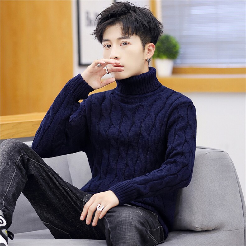 加厚高领男毛衣套头纯色针织衫9301-P50,(6XL,7XL300斤-P55）,男装针织衫/毛衣,星座1212