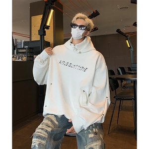新款卫衣男生春秋款高领连帽外套满天星重磅2024新款秋季衣服WW25