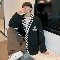 小西服男春秋装拼接男装上衣XF1599-特P95，男装西服，星座210-1