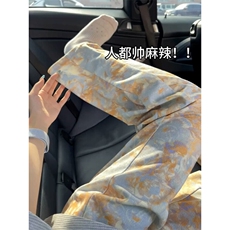 B221美式ins高街个性花色灯芯绒长裤直筒裤LK25569-特P30控68.88，男装休闲裤，电商B221