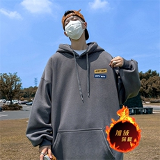 龙年新年卫衣冬季美式加绒加厚连帽卫衣外套DL1815特P35加绒特40，男装卫衣，电商A486