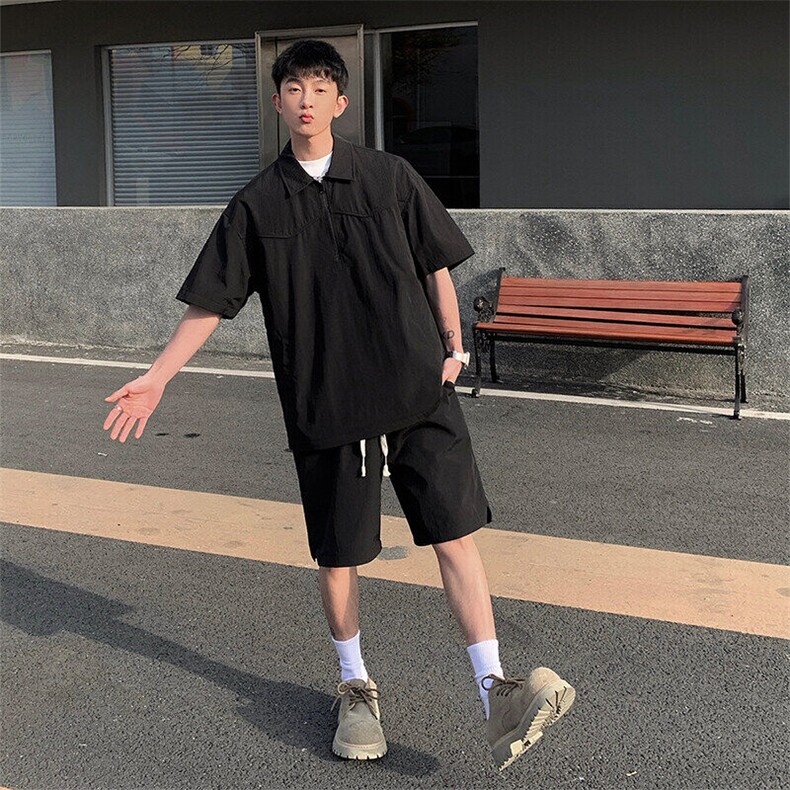 新款休闲短袖短裤套装,男装休闲套装,星座1206-1（原A206-1）