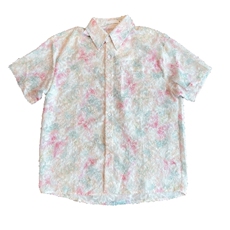 夏季韩版小众设计感男士流苏碎花衬衫短袖潮流薄款宽松0252-P55，男装T恤，电商B267
