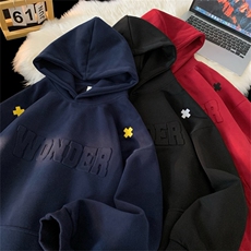 面底同色华棉小标刺绣立体钢印卫衣WY008特P50M-3XL，男装卫衣，电商B325