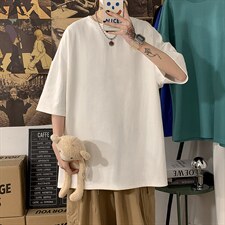 230g抖音品质纯棉短袖t恤男大码短袖男DX17099-P14，男装T恤，电商A040