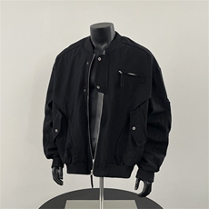 春秋季美式复古工装飞行员夹克男短款外套潮牌棒球服2072P95，男装夹克，星座410-2