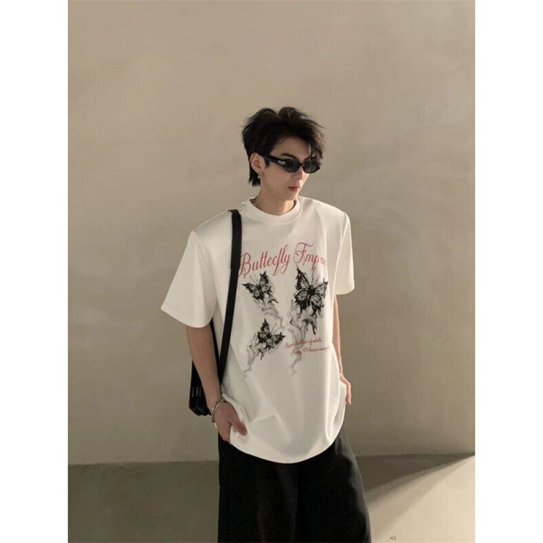网图垫肩潮现货圆领高街圆领印花短袖T恤DJ903-P35,男装T恤,电商C310-1