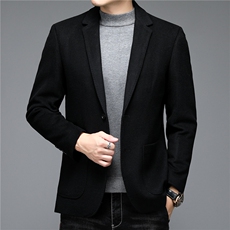 2021羊毛西服男西服领中年男士休闲潮流外套ALXB8201-P300，男装西服，电商B212（原钱塘6029）