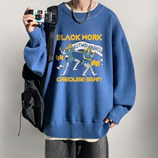 控78假两件毛衣男大码加绒针织衫男毛线衣M80304-P55加绒P70，男装针织衫/毛衣，电商A040