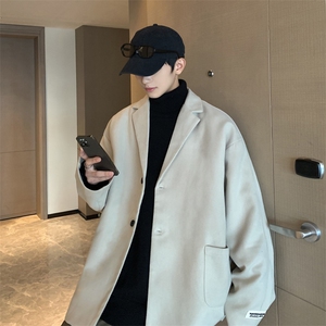 2025秋冬装新款毛呢男士西服 呢料小西装外套 JK858-P85控108元图片