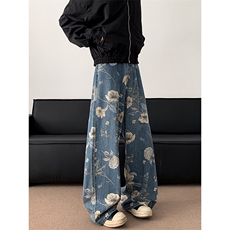 2025春装印花水洗牛仔裤212-1-QNK7089-P45，男装牛仔裤，星座212-1
