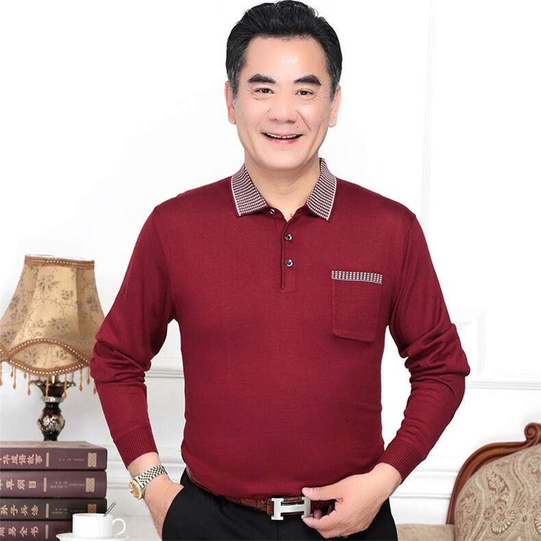 2023新款春秋季卫衣男纯色中年薄款宽松运动休闲翻领男士上衣,男装卫衣,电商B212（原钱塘6029）