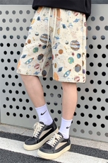 潮牌高街休闲五分裤潮流宽松短裤A086-DK406-P24，男装牛仔裤，电商基地A086