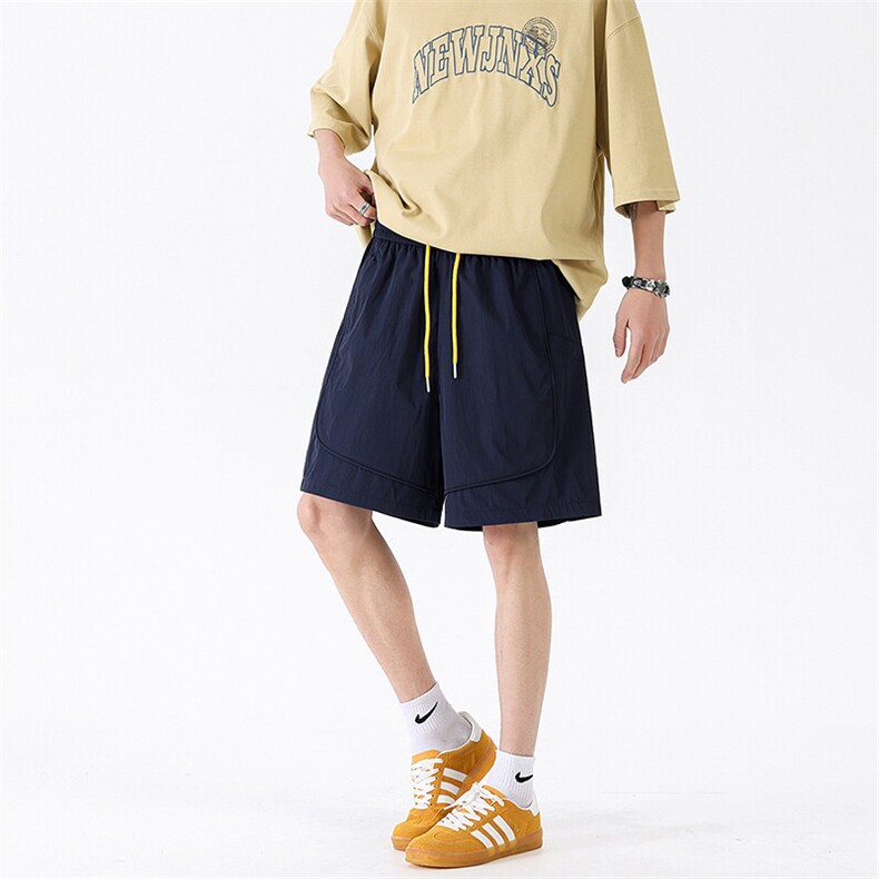 【现货】1297-特P18-控35100锦纶跑量速干短裤宽松多巴胺五分裤,男装牛仔裤,电商B335