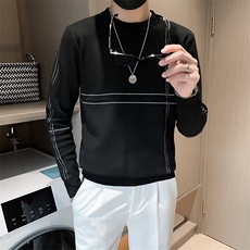 2024夏秋季新款男休闲轻奢莱赛尔凉感抗皱针织T恤S571/P48，男装T恤，星座506